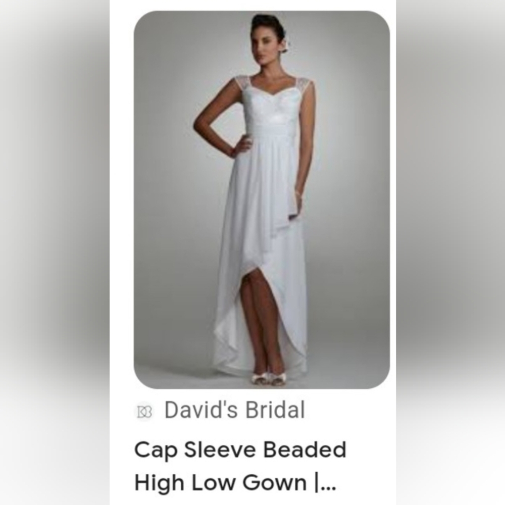 Size 6 NWT Hi-Lo Wedding Dress